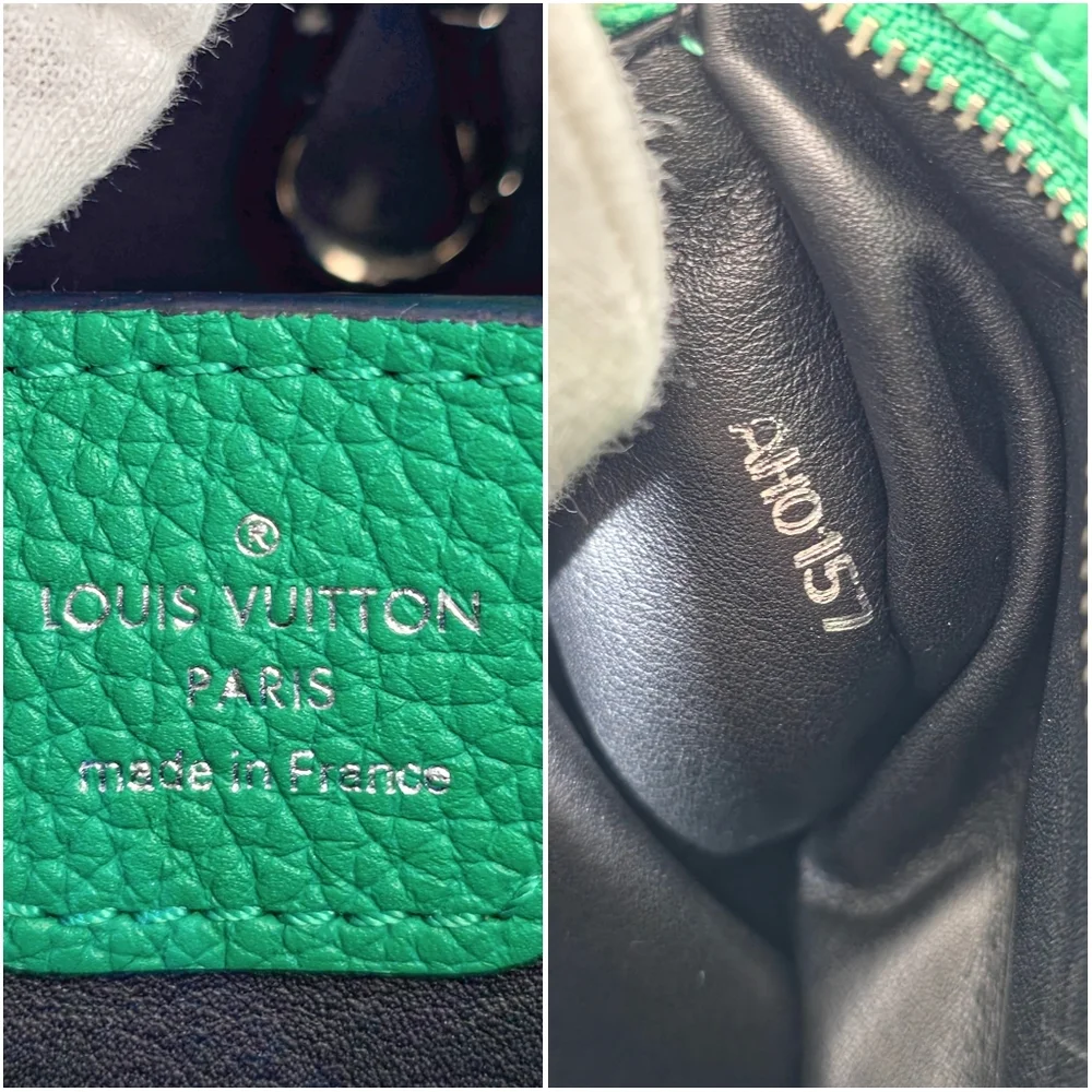 ✨️Authentic Louis Vuitton Capucines BB Green Leather Crossbody Bag - Picture 11 of 13